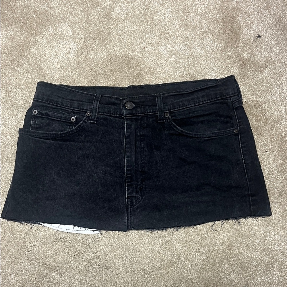 Levi's Black Mini Skirt